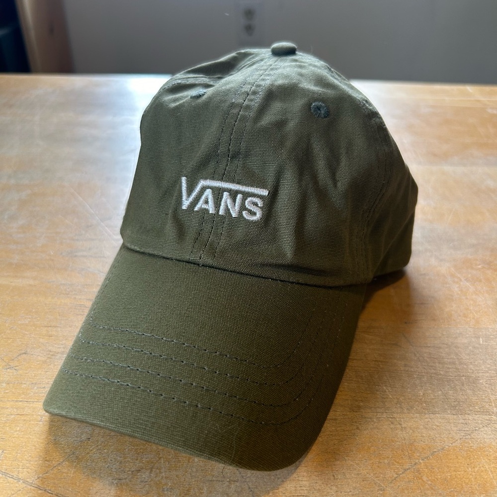 Vans skateboards dad hat olive green